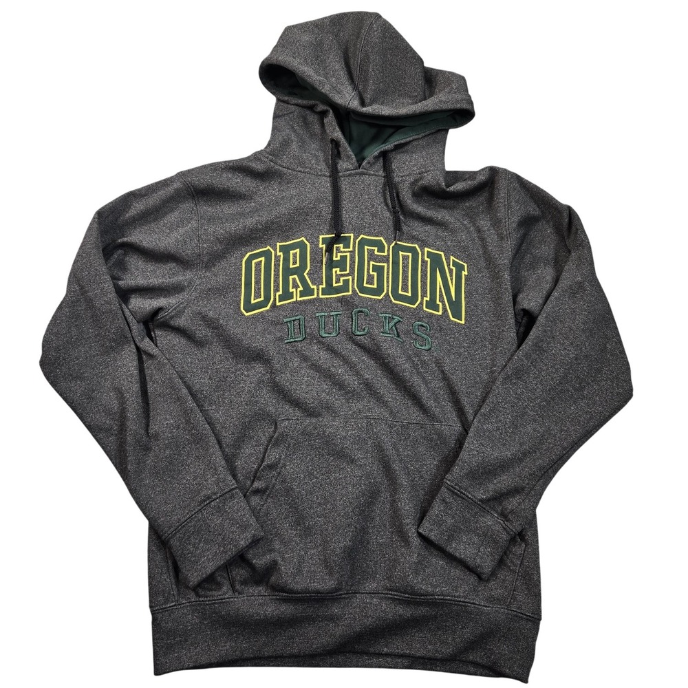 Oregon Ducks Hoodie Mens Small Gray NCAA Football Colosseum Sweatshirt